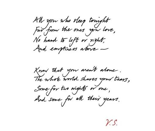 Written by Vikram Seth for his mother